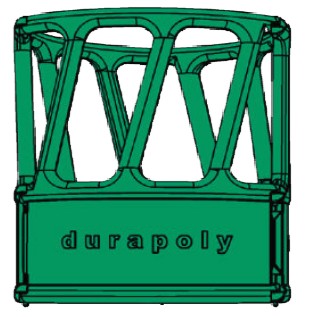 Heuraufe Durapoly ohne Dach